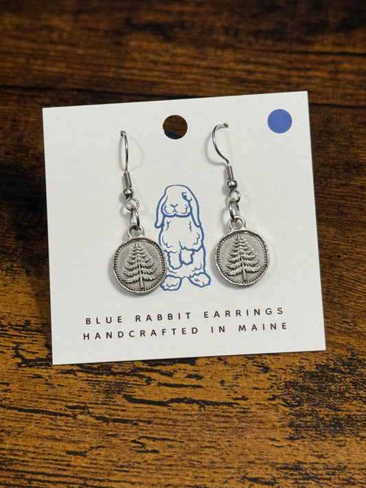 Antique Silver Tree Earrings