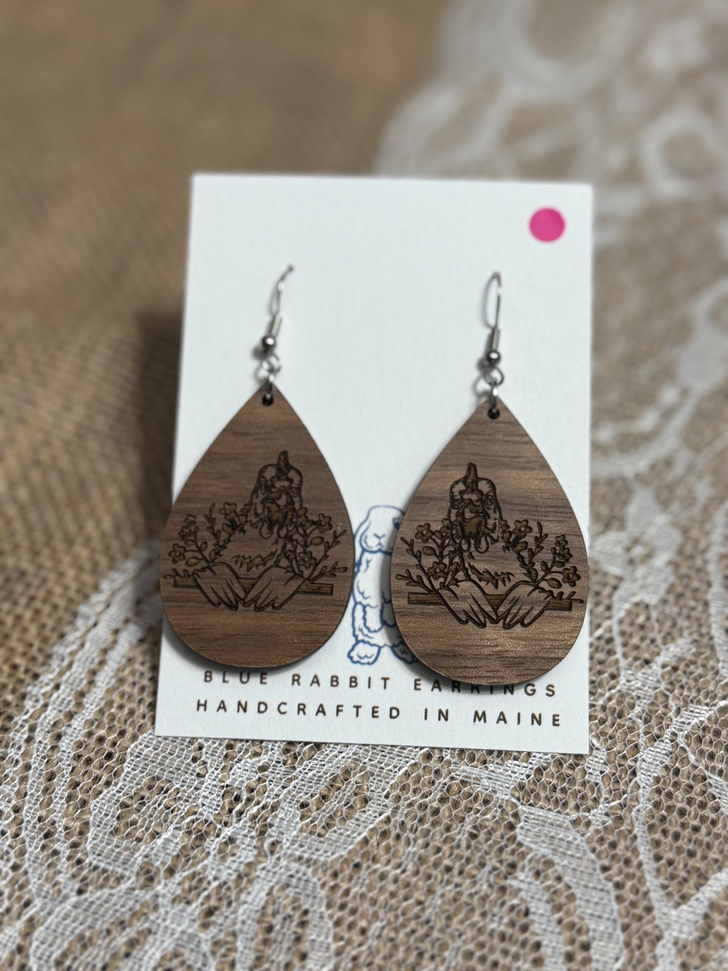 Walnut Chicken Earrings