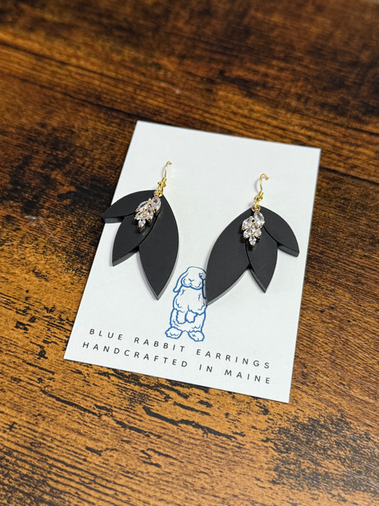 Acrylic & Rhinestone Earrings