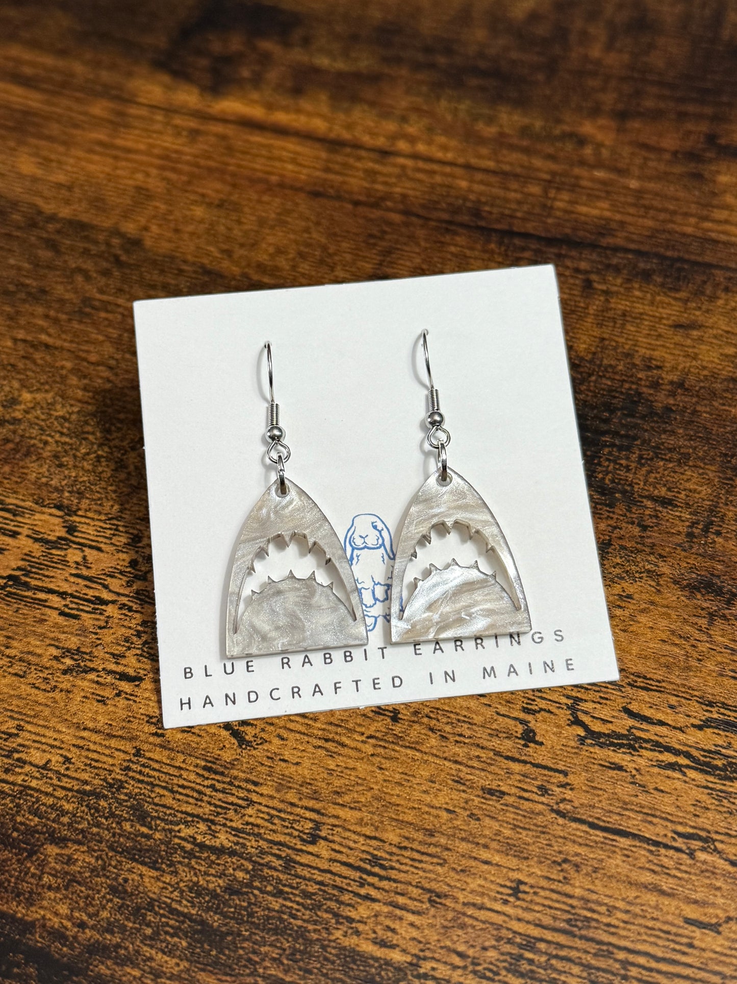 Acrylic Shark Head Earrings