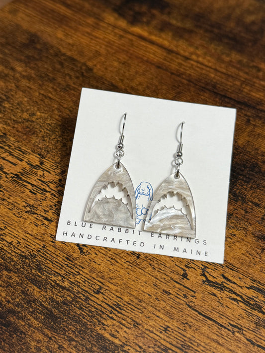 Acrylic Shark Head Earrings