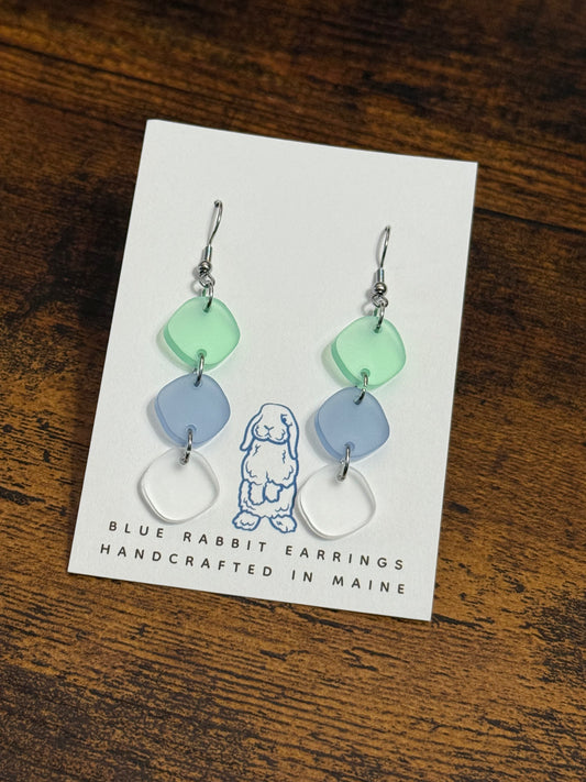 Acrylic Pebble Earrings
