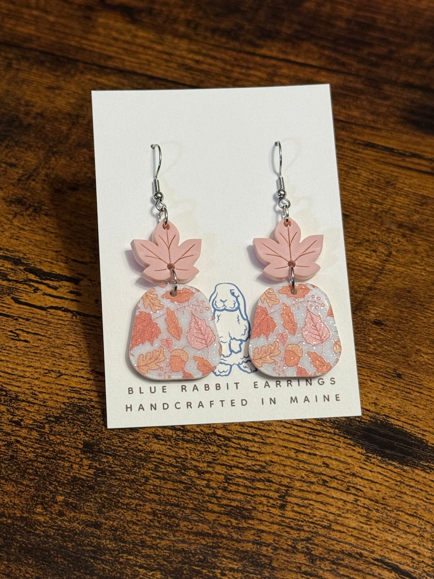 Acrylic Pastel Fall Design Earrings
