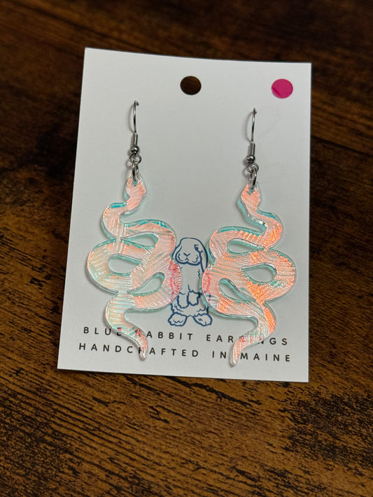 Acrylic Snake Earrings