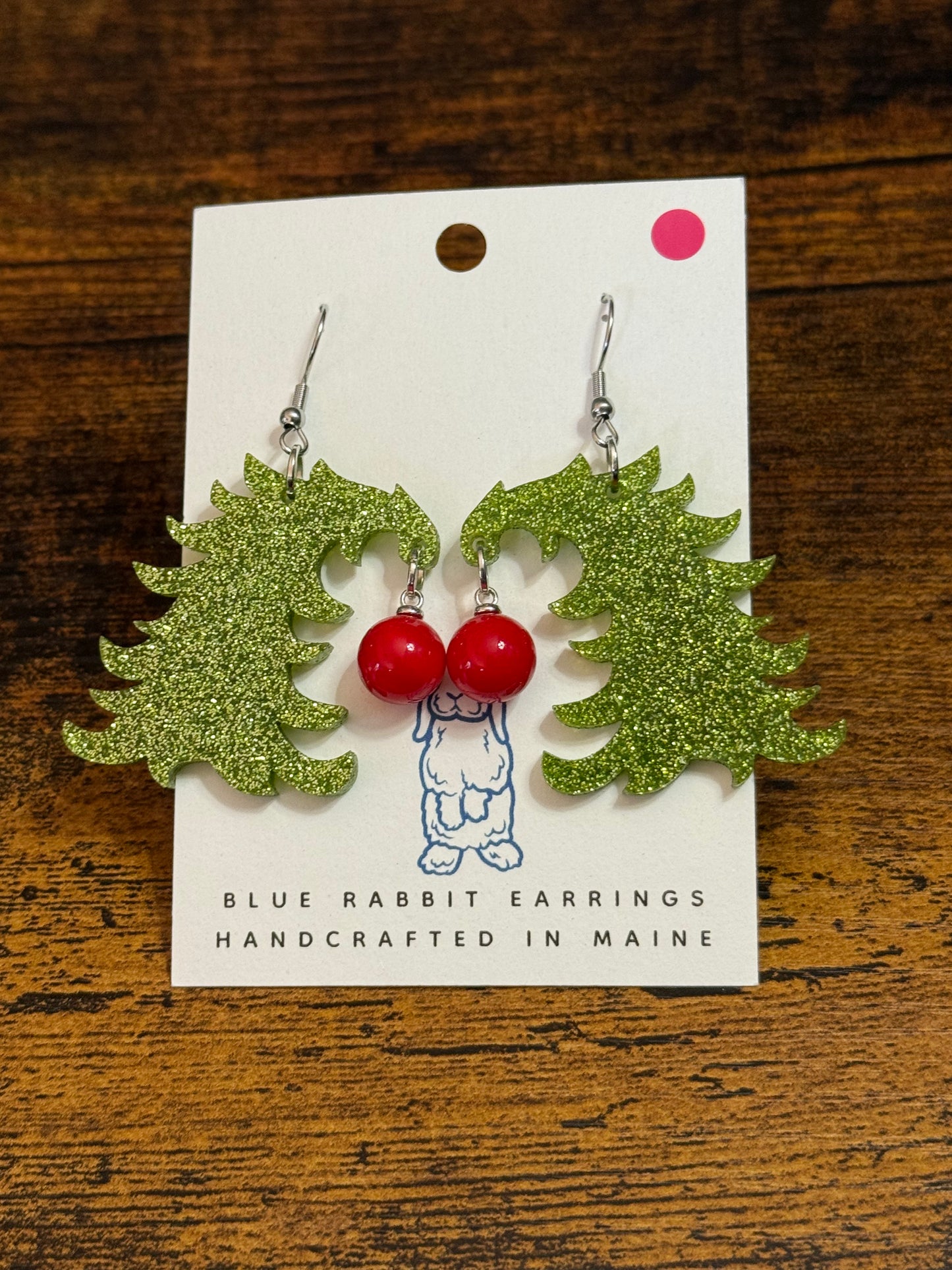 Acrylic Whimsical Tree Earrings