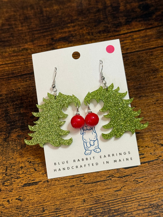 Acrylic Whimsical Tree Earrings