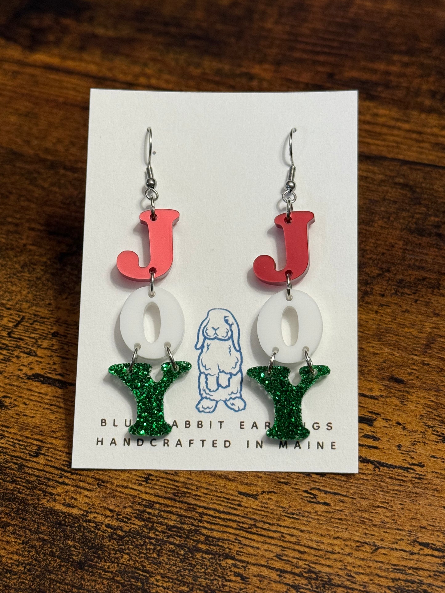Acrylic JOY Earrings