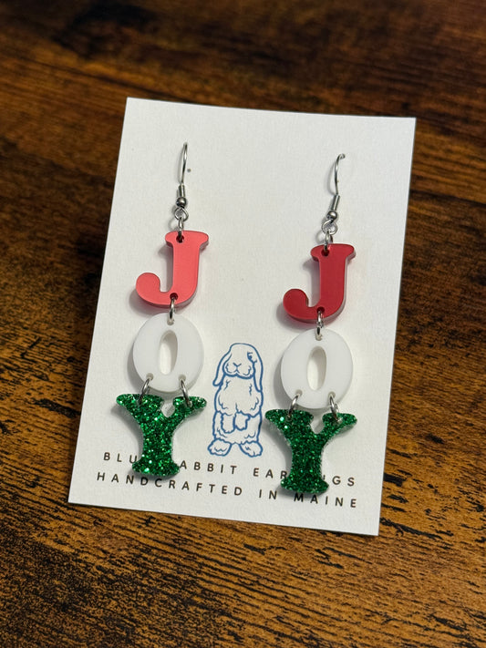 Acrylic JOY Earrings