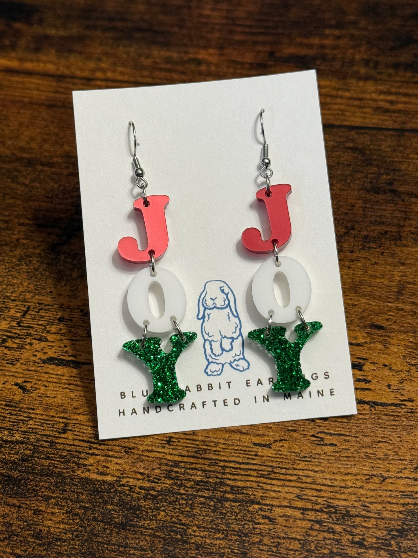 Acrylic JOY Earrings