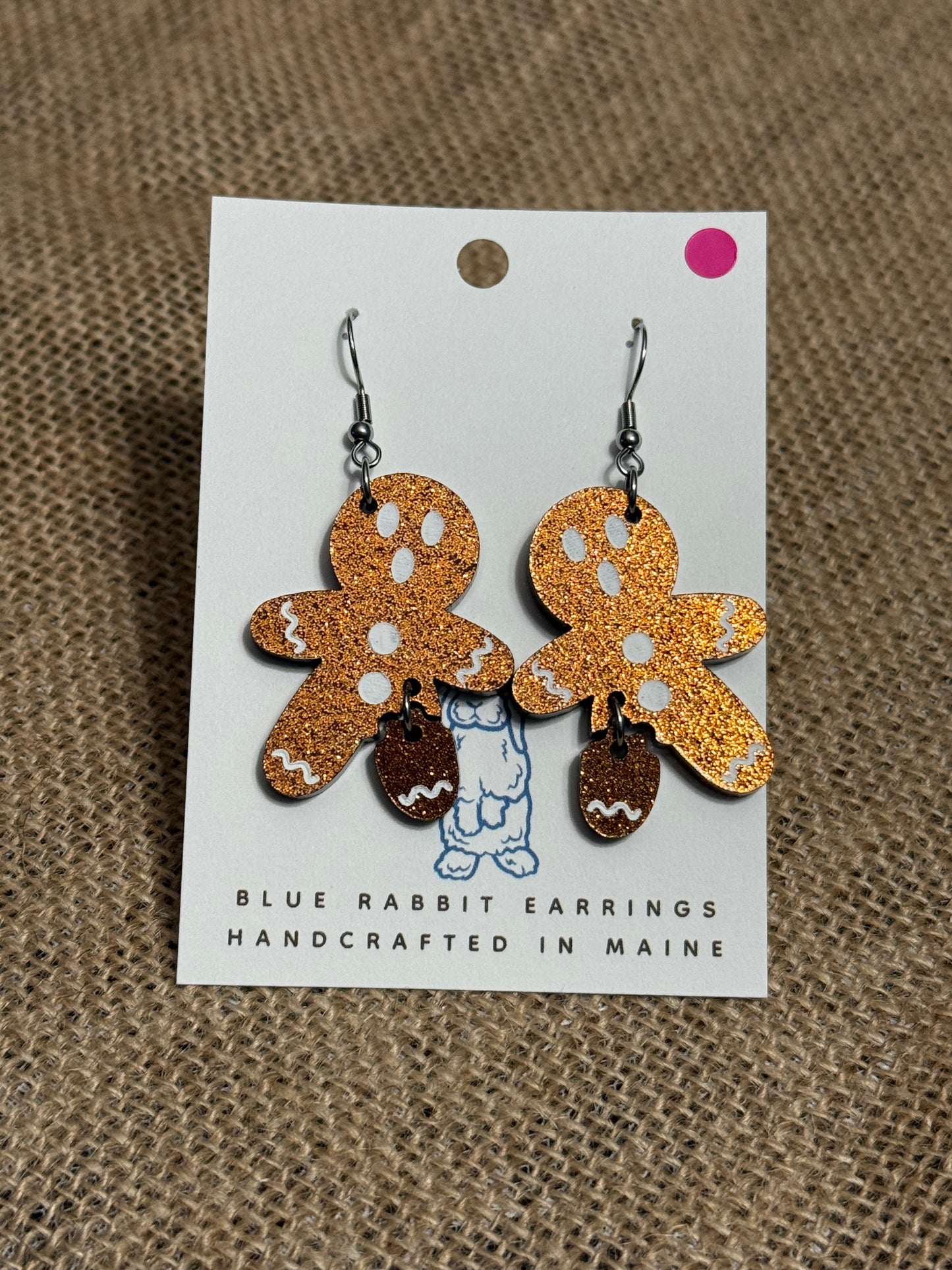 Acrylic Gingerbread Earrings