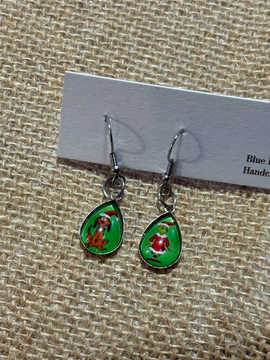 Max & Grinch Teardrop Dangles