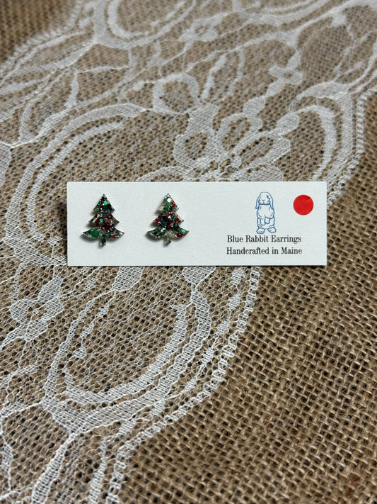 Acrylic Christmas Tree Studs