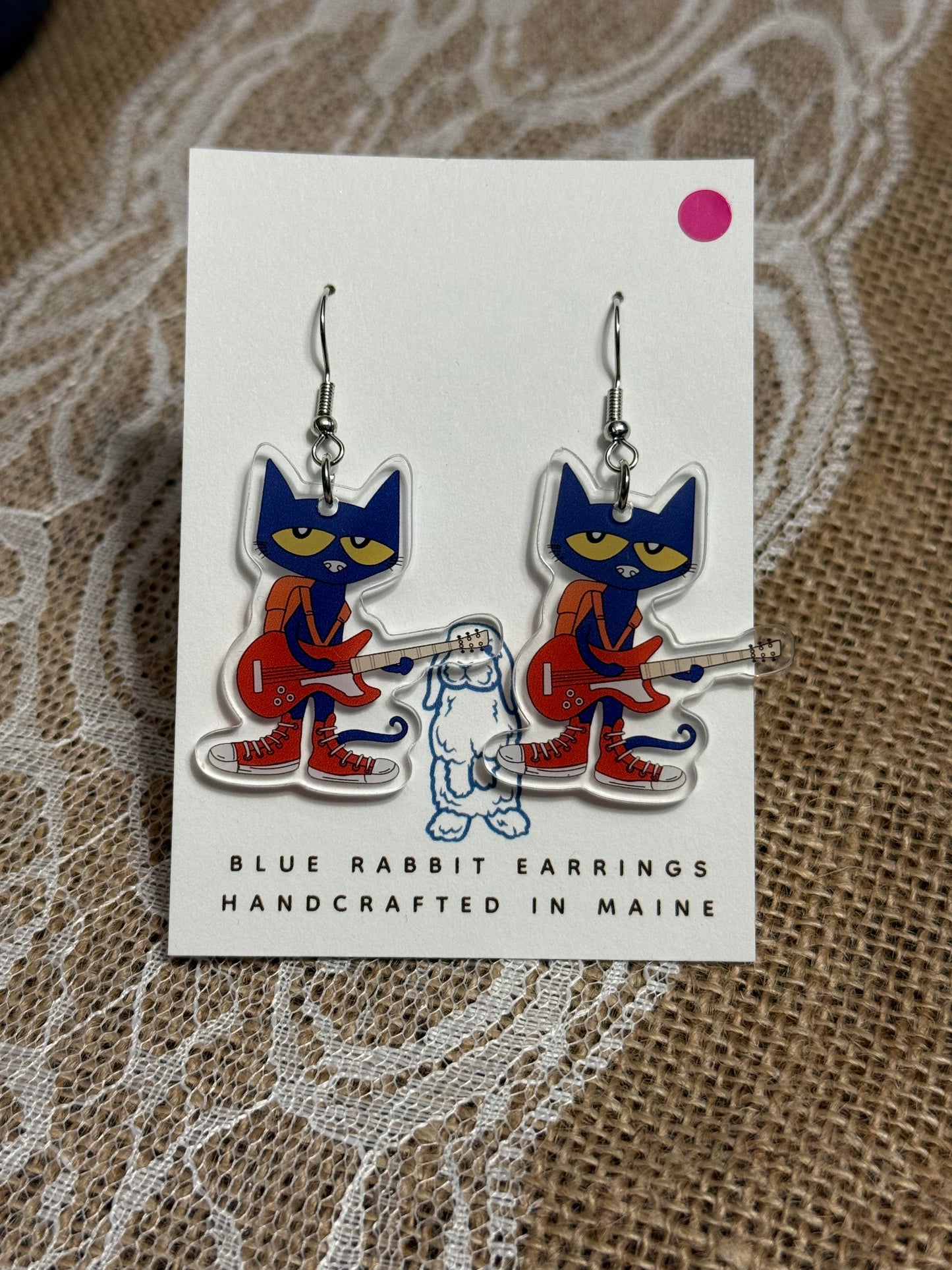 Acrylic Pete Earrings