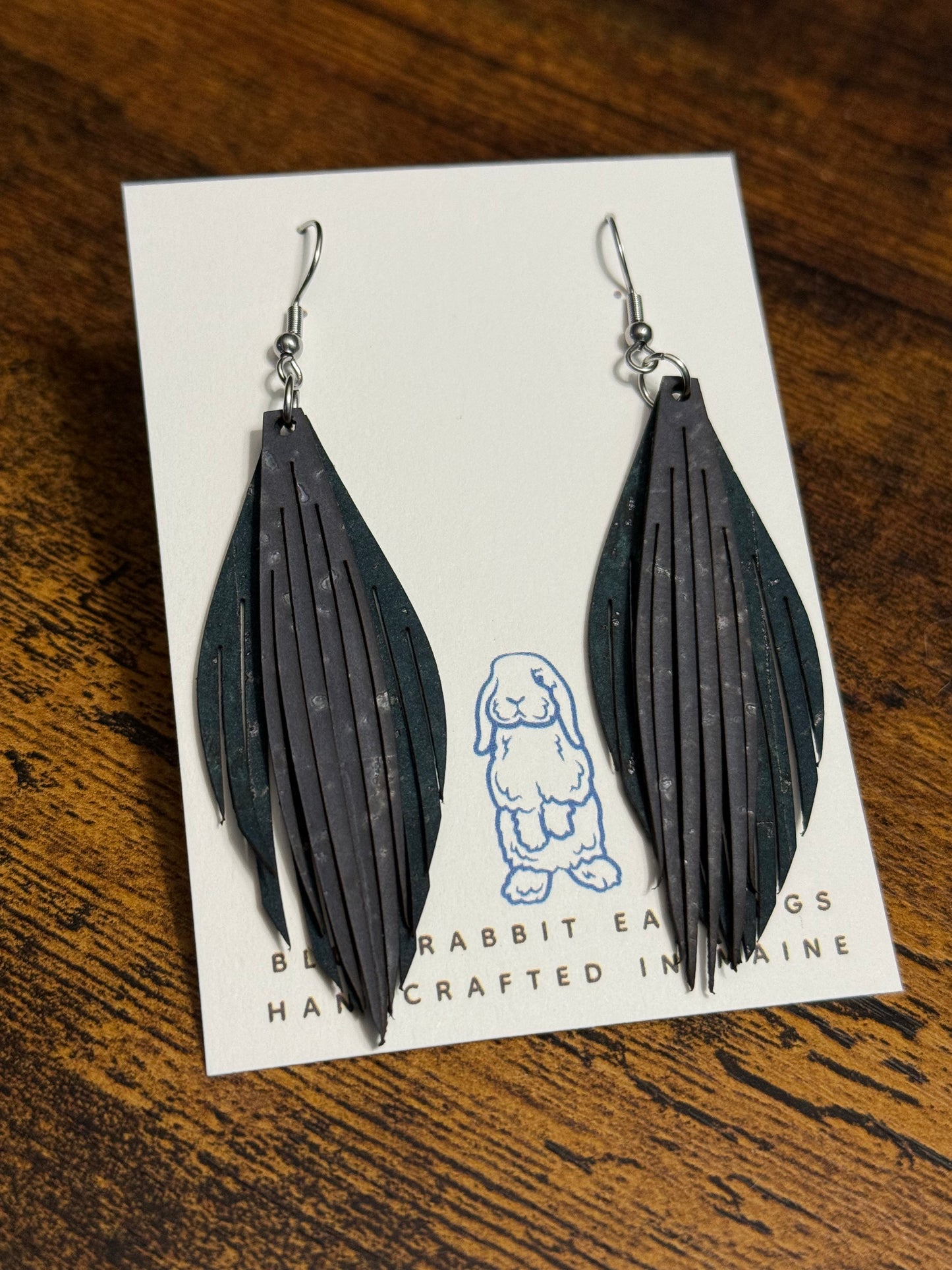 Leather Fringe Earrings