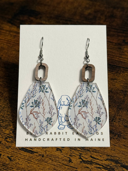 Acrylic Foliage Earrings