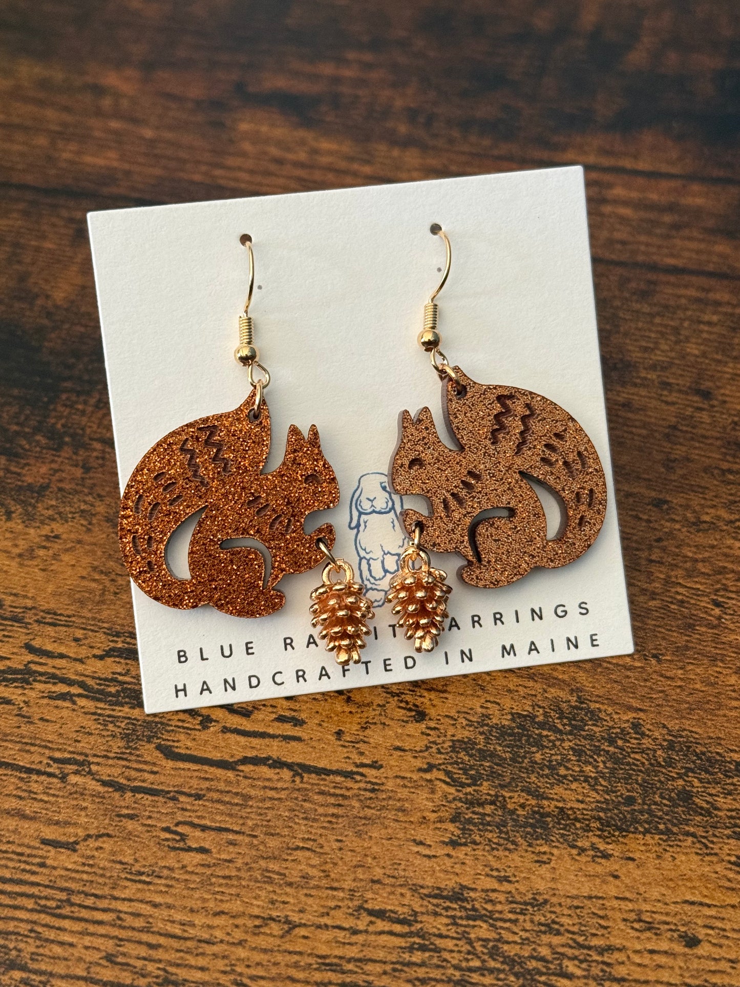 Acrylic Squirrel Earrings