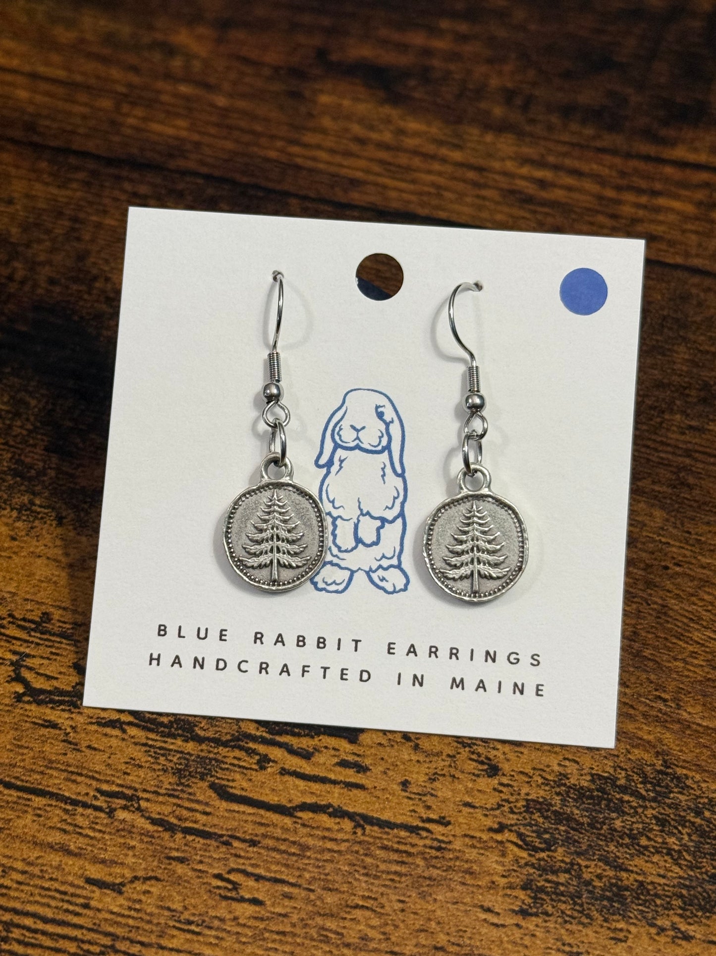 Antique Silver Tree Earrings