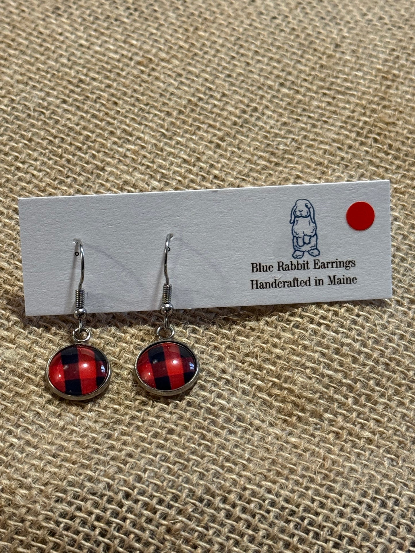 Buffalo Plaid Dangles 12mm