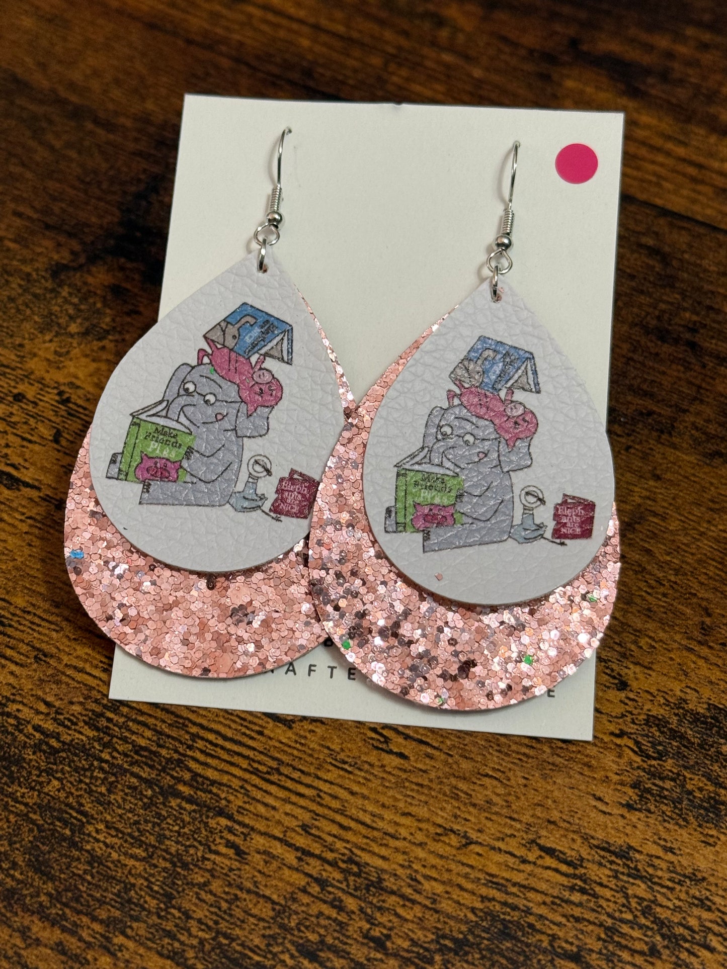 Canvas Mo Willems Inspired Earrings