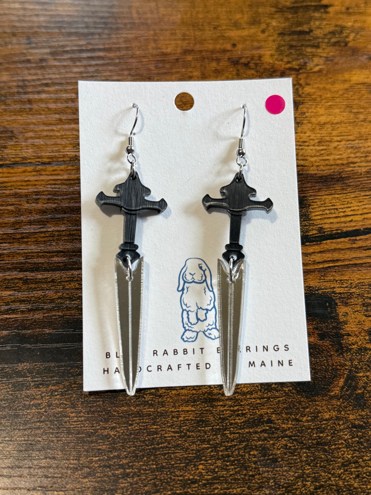 Acrylic Sword Earrings