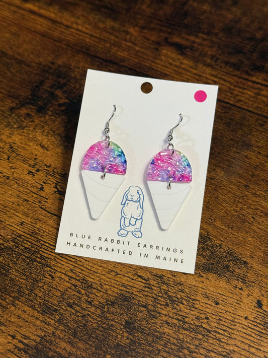 Acrylic Snow-cone Earrings