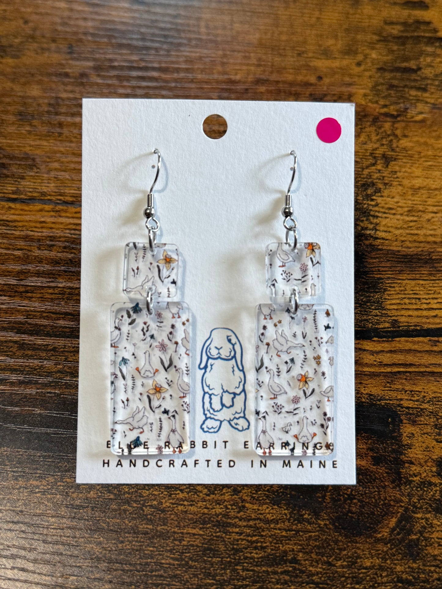 Acrylic Goose Earrings