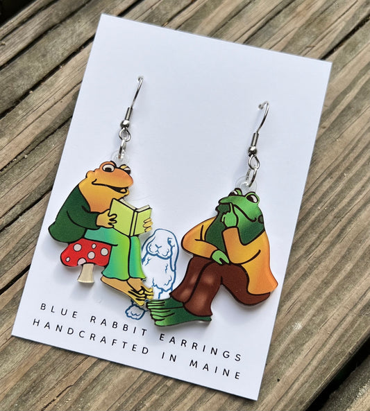 Acrylic Toad & Frog Earrings