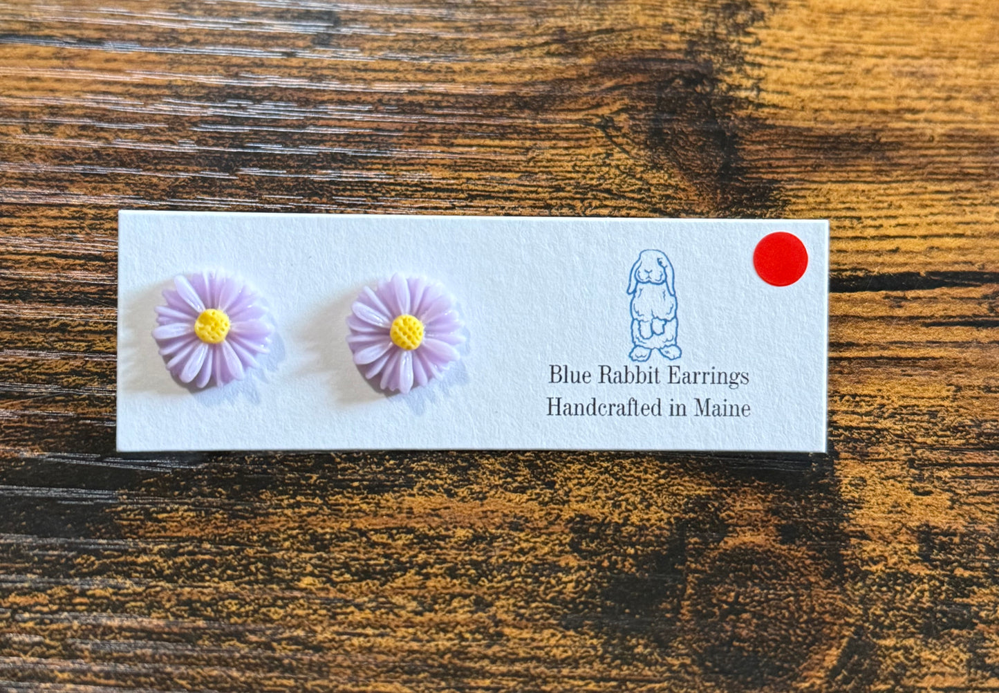 Lavender Flower Studs