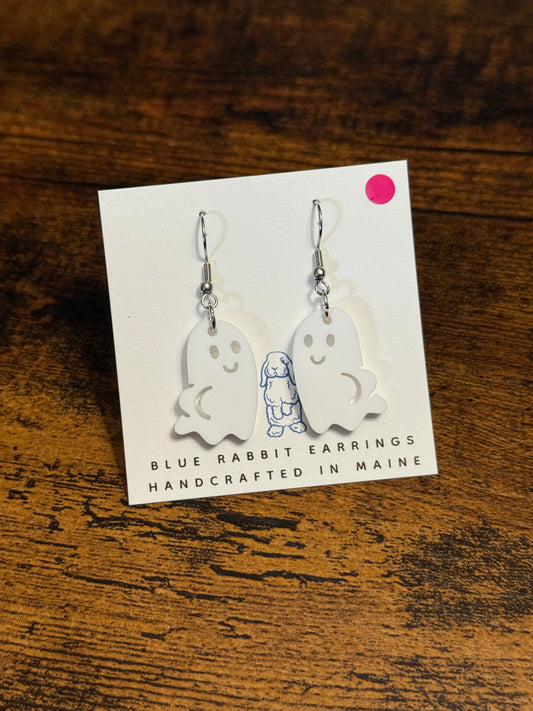 Acrylic Booty Ghost Earrings