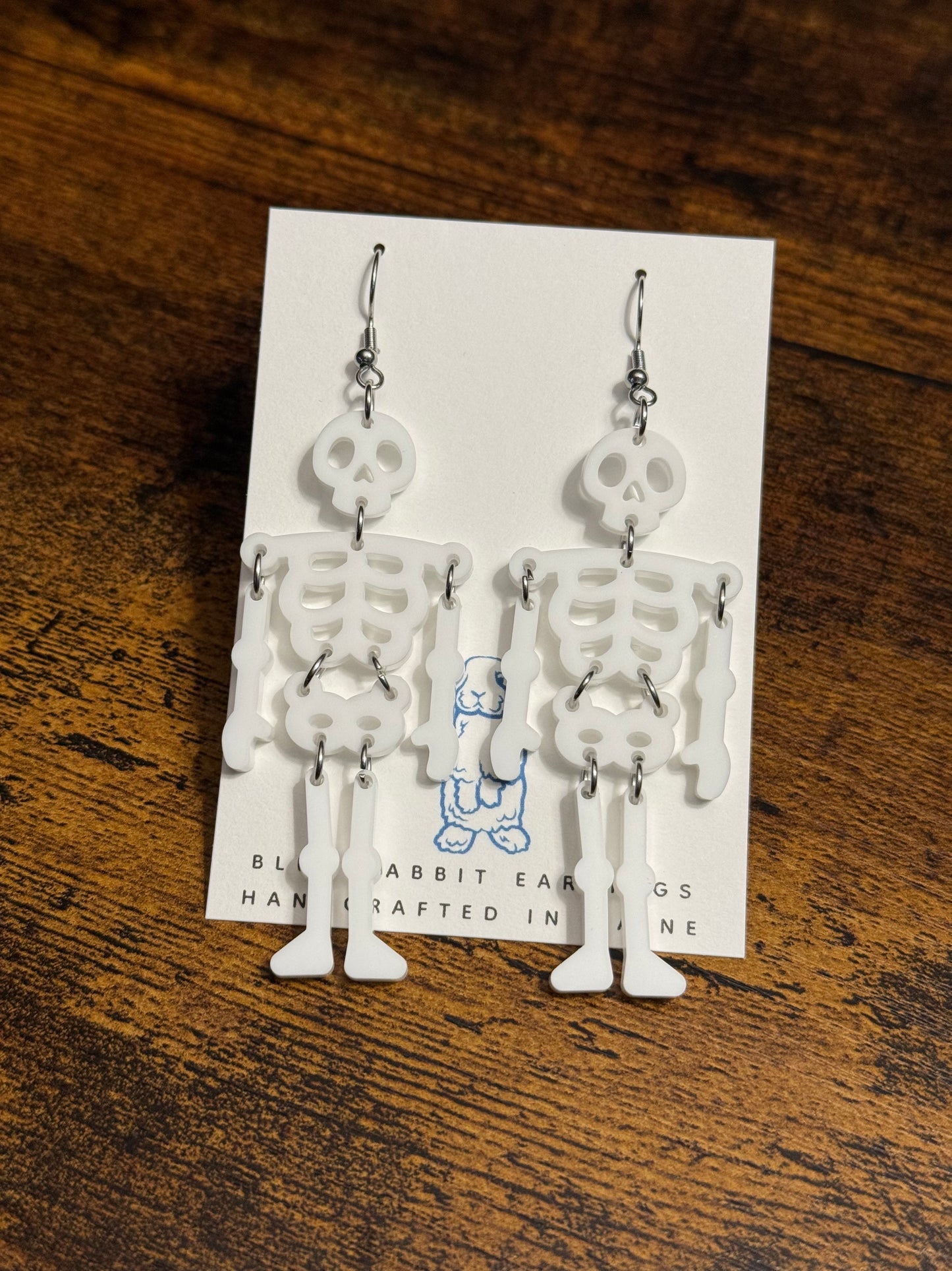 Acrylic Skeleton Earrings