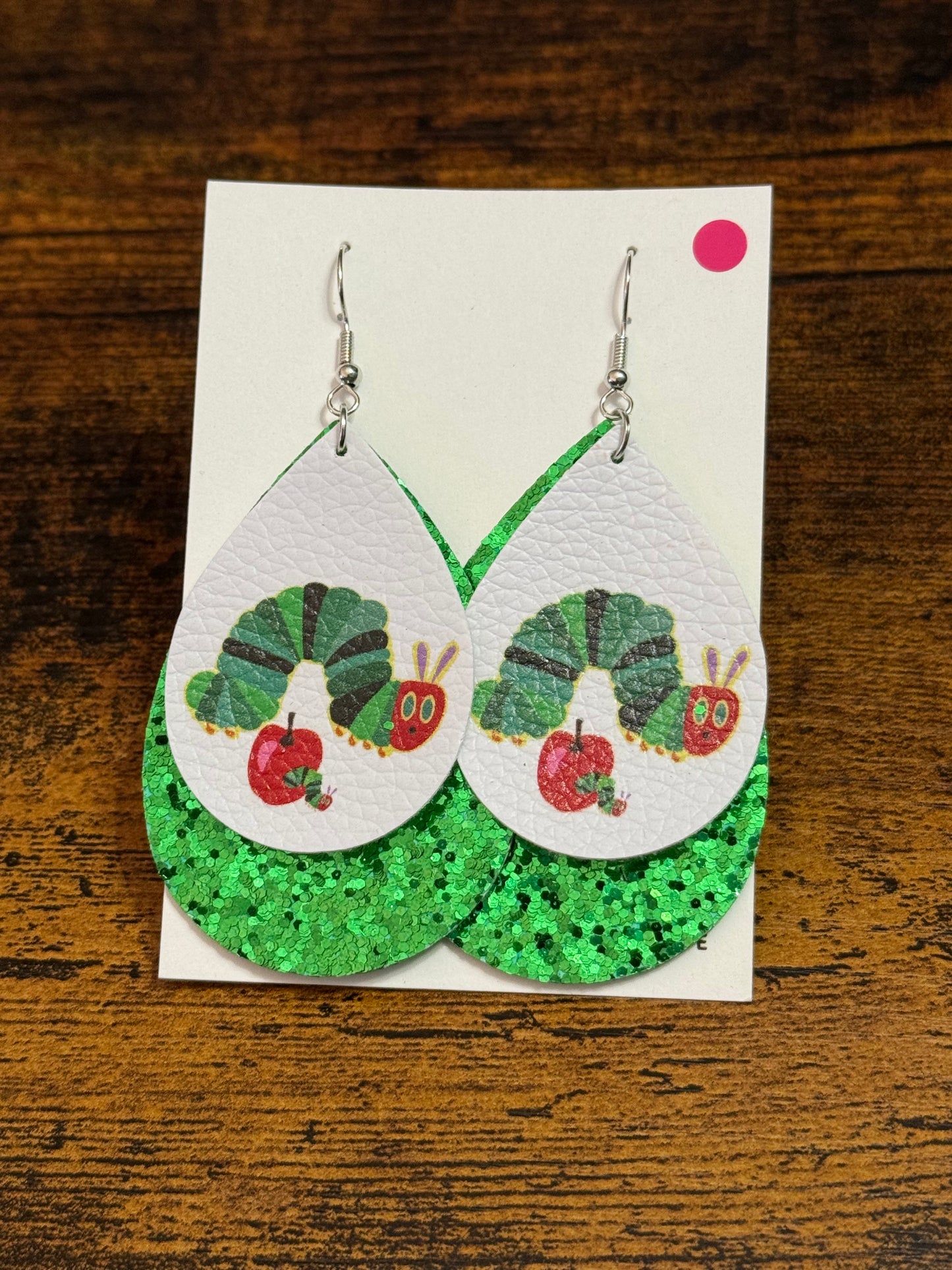 Canvas Caterpillar Earrings