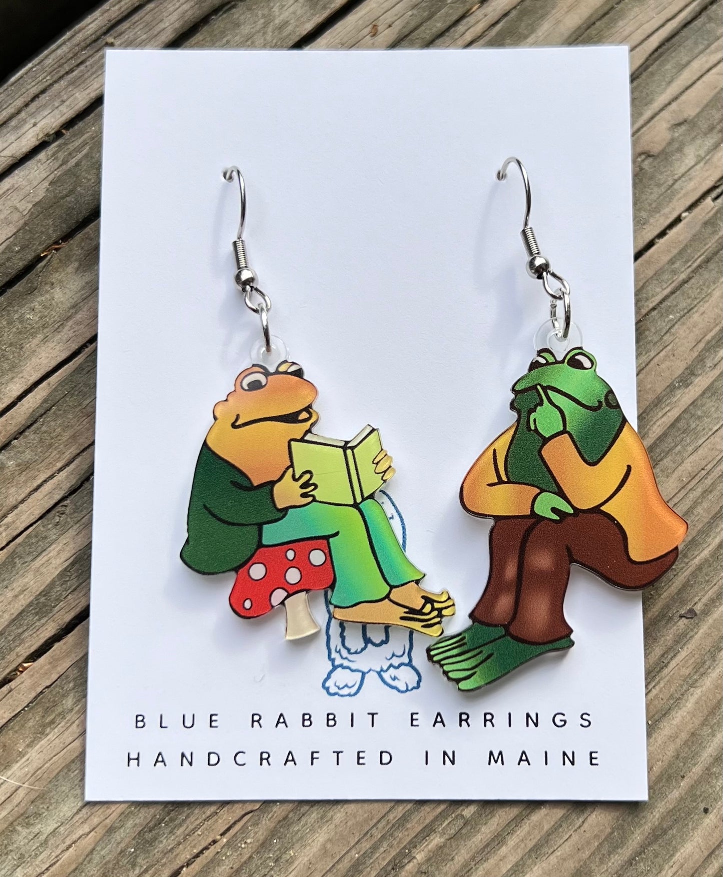 Acrylic Toad & Frog Earrings