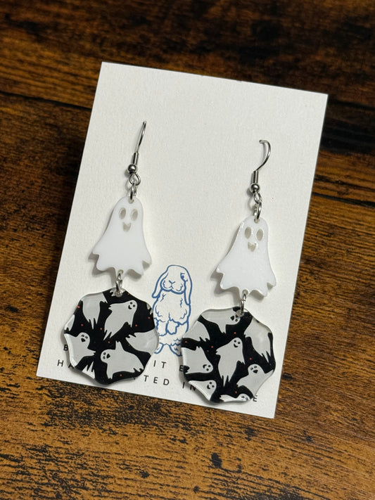 Acrylic Ghost Earrings