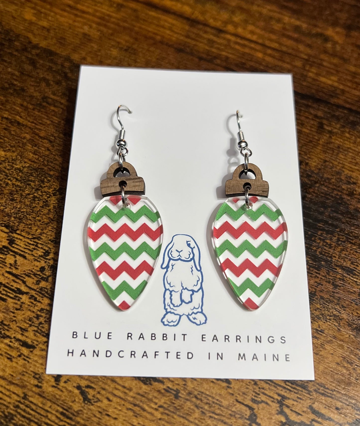 Acrylic Christmas Light Earrings