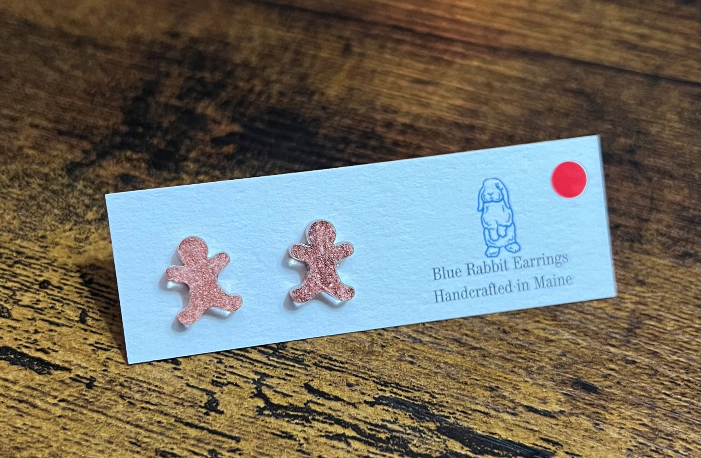 Acrylic Small Gingerbread Studs