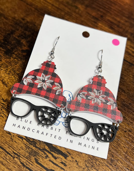 Acrylic Ralphie Inspired Earrings