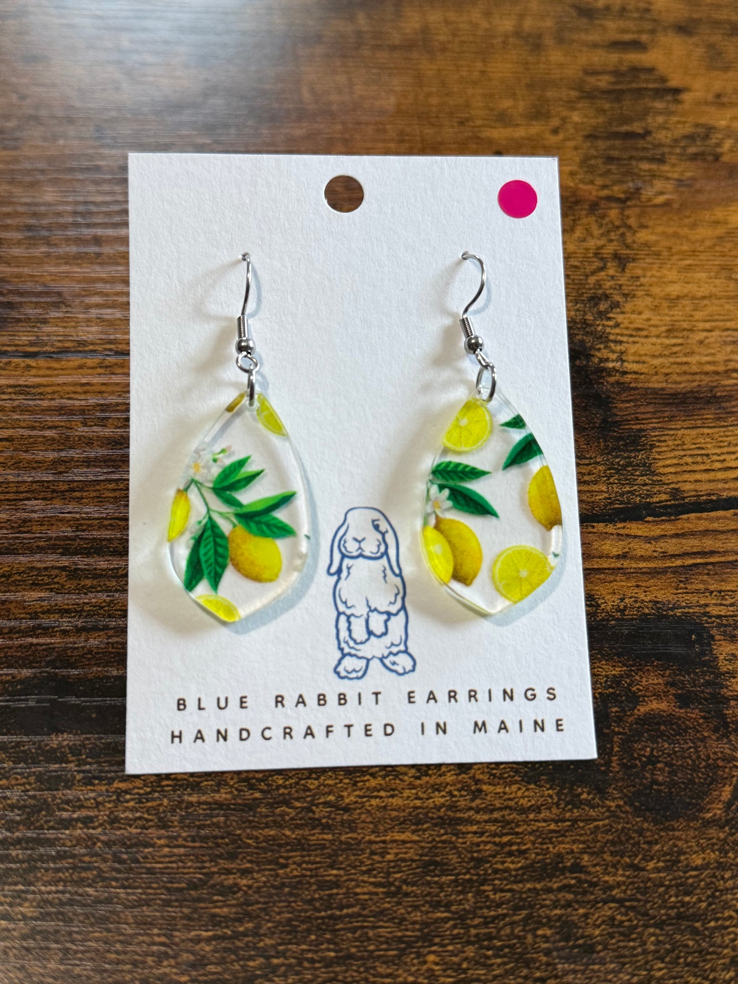 Acrylic Lemon Earrings