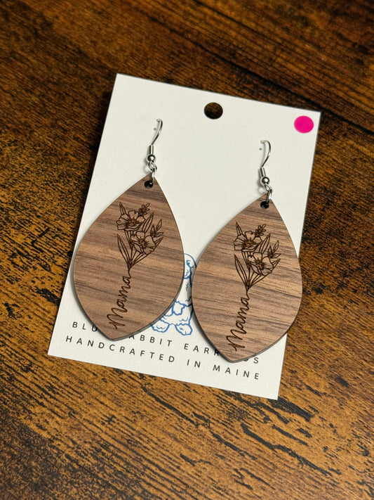 Walnut Mama Earrings