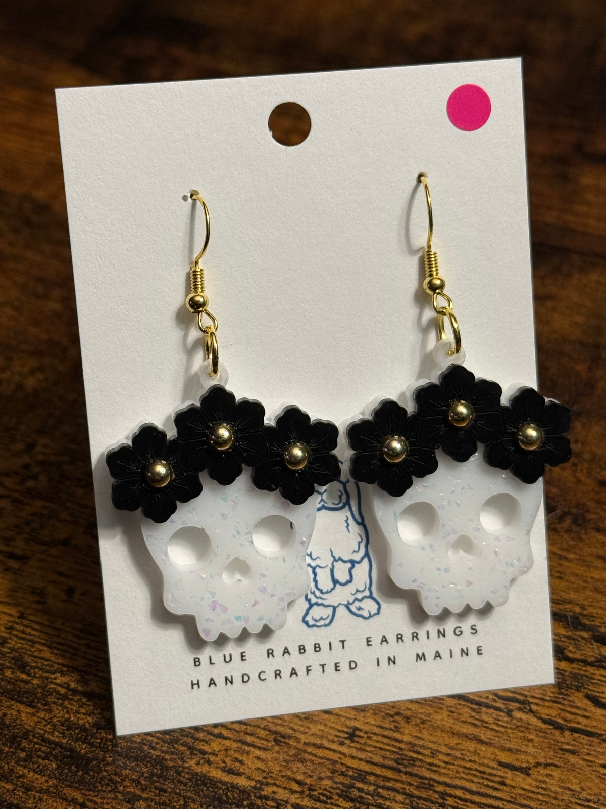 Acrylic Skull Earrings