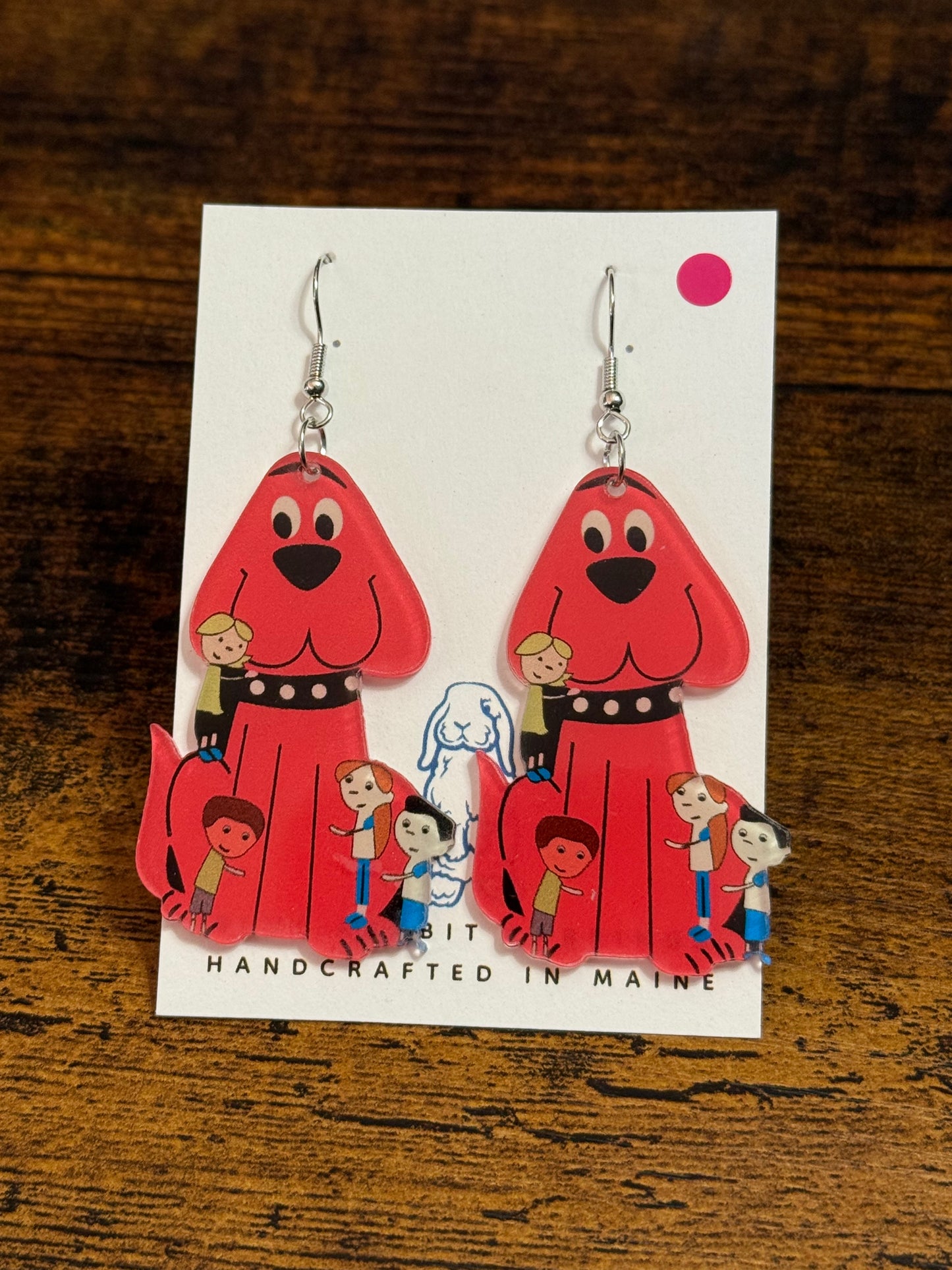 Acrylic Clifford Inspired Earrings
