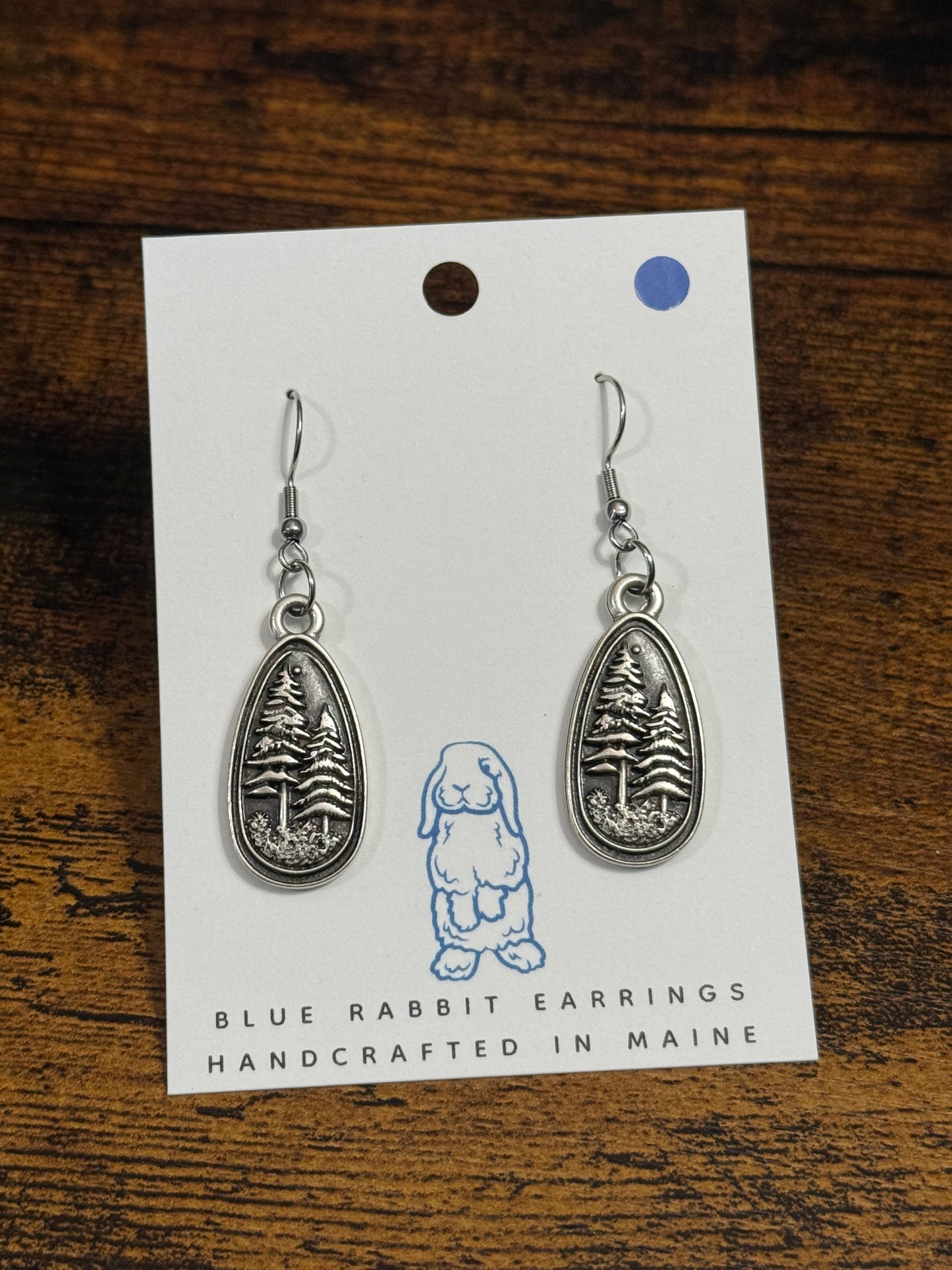 Antique Silver Tree Earrings