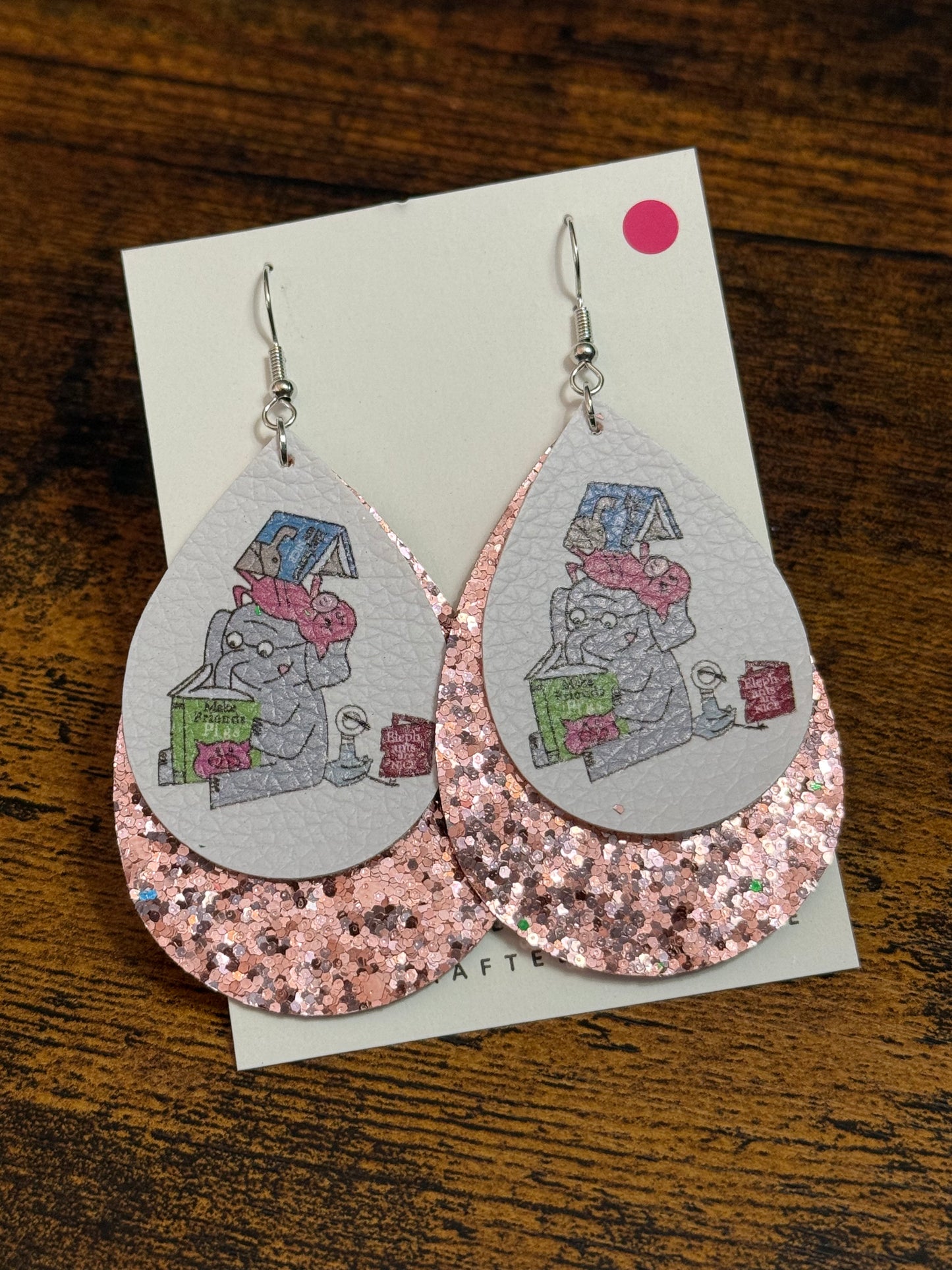 Canvas Mo Willems Inspired Earrings