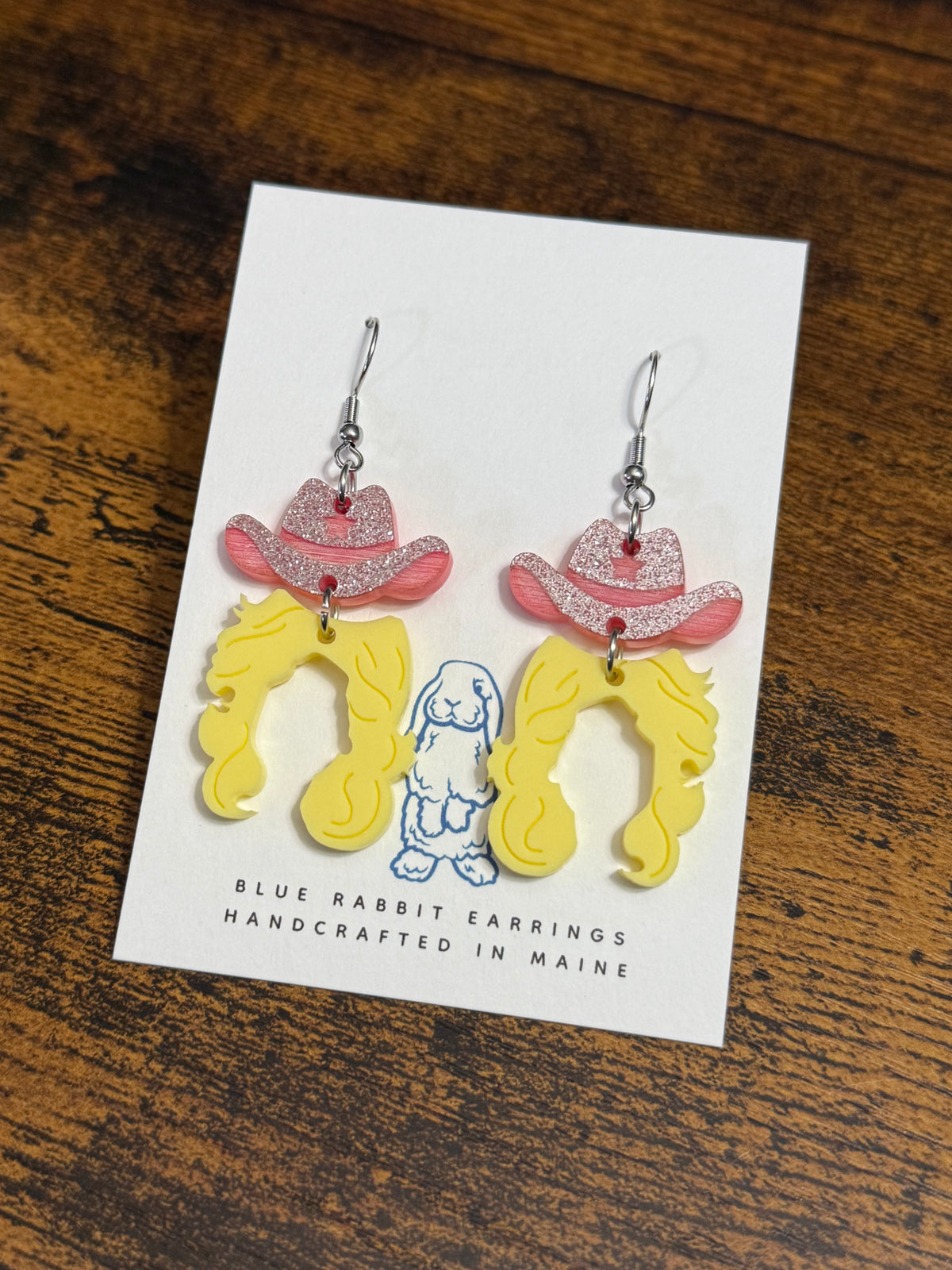 Acrylic Cowgirl Earrings