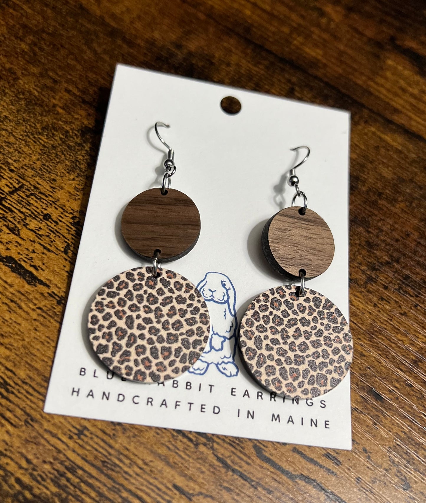 Acrylic Leopard Print Earrings