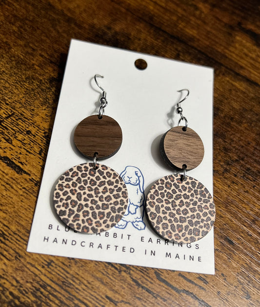 Acrylic Leopard Print Earrings