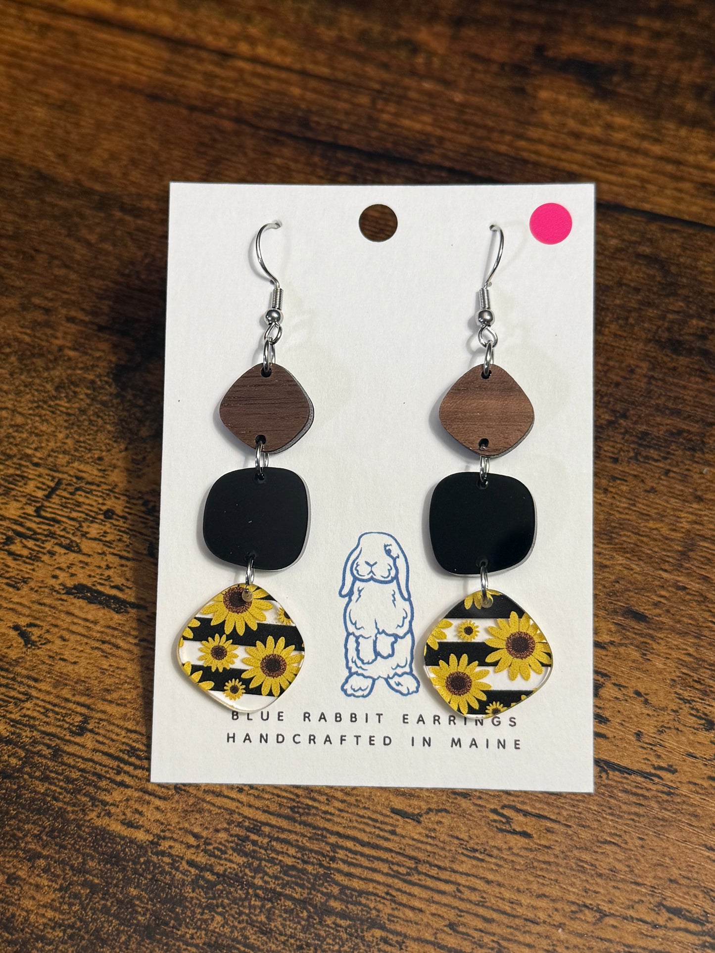 Acrylic Sunflower Earrings