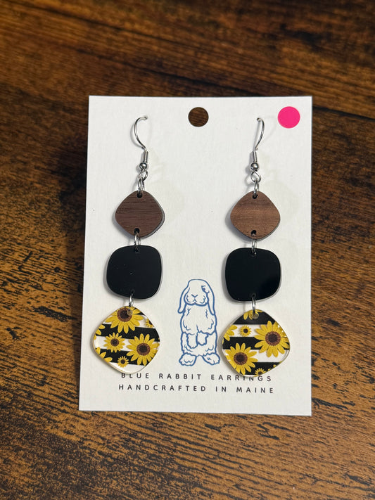 Acrylic Sunflower Earrings