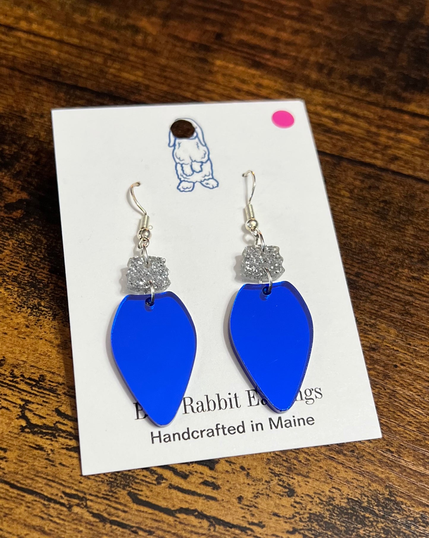 Acrylic Blue Light Earrings