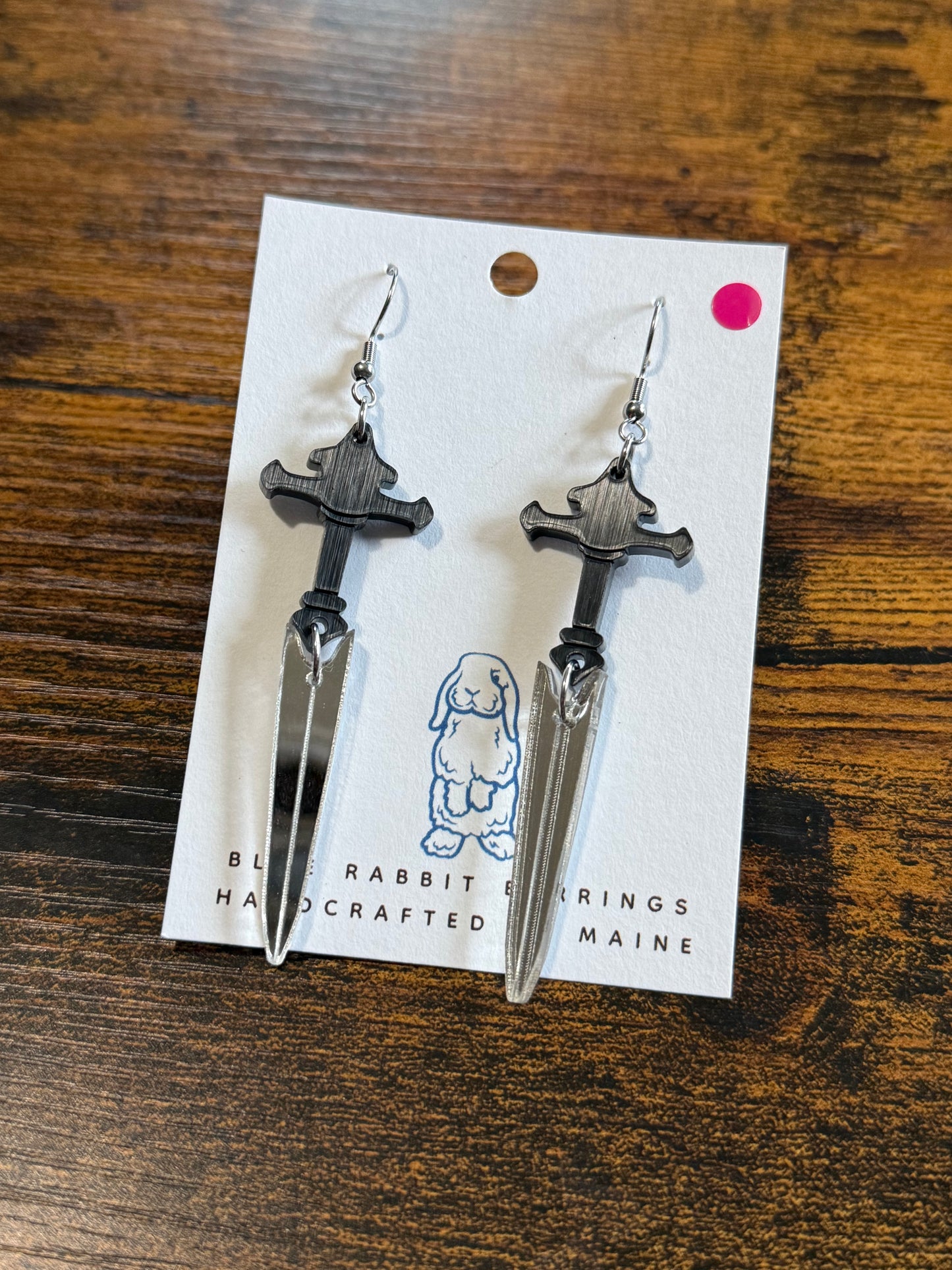 Acrylic Sword Earrings