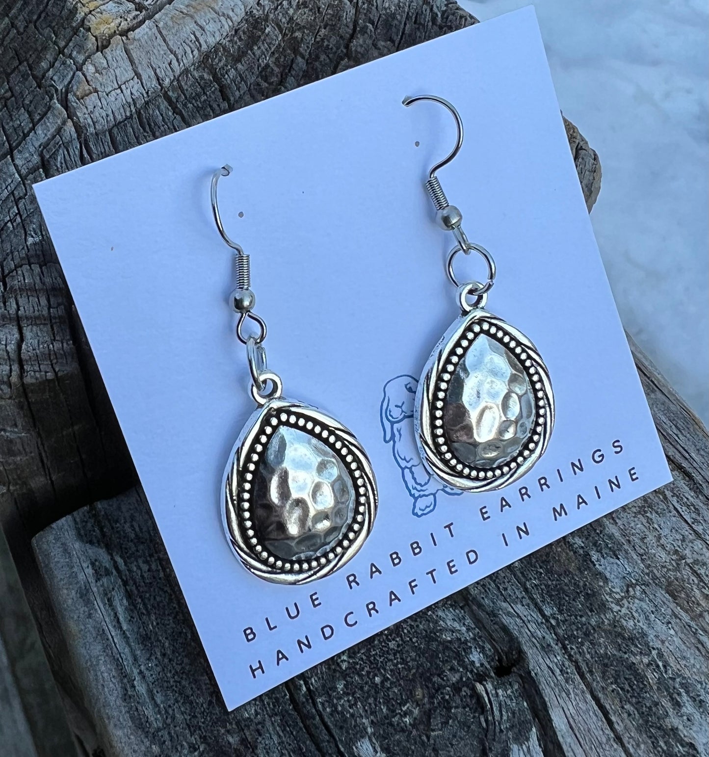 Silver Teardrop Earrings